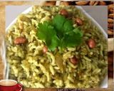 A picture of step 4 of Mint Paneer Rice.