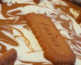A picture of step 12 of Biscoff Cheesecake with Cookie Butter and White Chocolate.