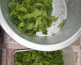A picture of step 2 of Palak Kay Pattoray.