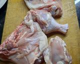 Foto del paso 1 de la receta: Pata y muslo en parrigras (finde XL con lluvia)
