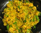 A picture of step 6 of Lau Chingri Chechki Bottle Gourd Curry with Prawns.