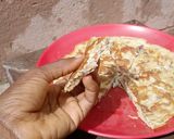A picture of step 8 of Tortilla egg wrap.