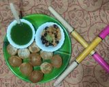 A picture of step 7 of Pani puri.