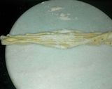 A picture of step 5 of Hyderabadi bidari paratha.