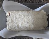 A picture of step 5 of Chhena poda.