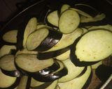 A picture of step 1 of Coated eggplant fries.