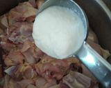 A picture of step 1 of Chettinad chicken fry.