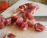 Foto del paso 1 de la receta Arroz caldoso con Cordero, Judías Verdes y Champiñones