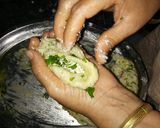 A picture of step 7 of Paneer stuff kachori.