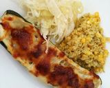 Töltött cukkini kukoricás bulgurral recept fázis 6 fotója