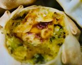 Foto del paso 9 de la receta: CANASTITAS DE ZAPALLO CALABAZA Y BROCOLI 🎃🥦🧅🧀 (con salsa blanca)