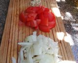Foto del paso 1 de la receta: Tallarines de pollo con salsa rosa!