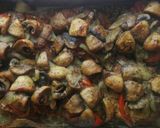 Sült tarja fűszeres gombával recept fázis 4 fotója
