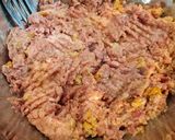 Foto del paso 3 de la receta: Albóndigas de carrillera ibérica en salsa de queso, berenjena y calabacín