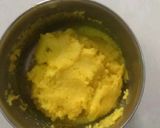 A picture of step 3 of Saffron peda.