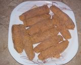 A picture of step 5 of Cheesy Chicken Strips.