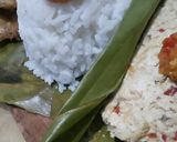 Foto langkah ke 8 dari resep Pepes Tahu Teri Telur Asin.