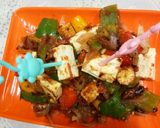 A picture of step 7 of Paneer chilli.