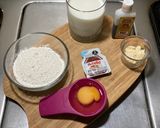Foto del paso 1 de la receta: Hot cakes con vainilla hojuelas de almendra y Nutella