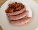 Foto del paso 9 de la receta: Longanizas de pollo fresca con pisto Exprés