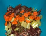 Vörösboros őzpörkölt recept fázis 1 fotója