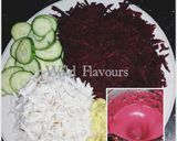 A picture of step 1 of Beetroot zinger.