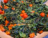 A picture of step 4 of Spinach and Chicken skillet.