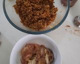 Gambar langkah 7 resipi Loh Mai Gai (Pulut Ayam Kukus).