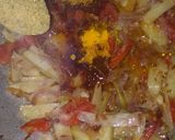 A picture of step 6 of Green Onions Potato Tomato Sabji.