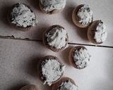 Juhtúróval töltött gomba baconbe tekerve recept fázis 1 fotója