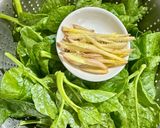 皇宮菜炒薑絲的食譜步驟1照片