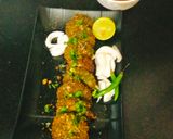 A picture of step 1 of Hara Bhara kabab.