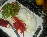 Foto del paso 3 de la receta: Arrollado de pollo, hervido con arroz primavera