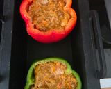 Moussaka ihlette töltött kaliforniai paprika keto, GM recept fázis 3 fotója