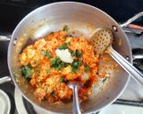 A picture of step 4 of Butter paneer masala BHURJI 😋.