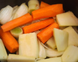 Foto del paso 3 de la receta: Crema de verduras, pollo y bacon
