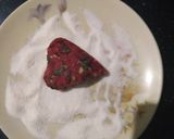 A picture of step 2 of Beetroot heart shape cutlet.
