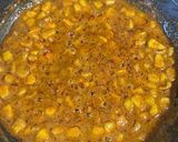 A picture of step 2 of Corn makhani.