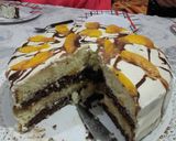 Foto del paso 8 de la receta: Torta de crema y duraznos