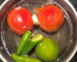 A picture of step 2 of Cecina with Pot Beans and Tomato Salsa.