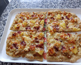 Foto del paso 11 de la receta: Masa Pizza sin gluten en Amasadora con pollo, piña, queso y mermelada