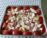 Une image de l'étape 12 de Salade de concombre, tomates et feta sauce roquefort.