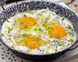 Ricottás-spenótos sült tojás recept fázis 4 fotója