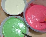 Foto langkah ke 4 dari resep Bolu Kukus Semangka.