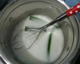 Foto langkah ke 3 dari resep Agar Agar Santan Bunga Telang.