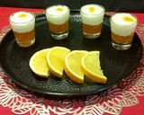 A picture of step 6 of Orange Jelly Pudding Layer in a Glass.