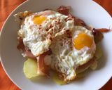 Foto del paso 5 de la receta: Huevos rotos con jamón de la primera prueba