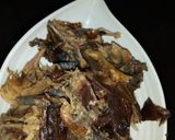 A picture of step 1 of Plantain pottage and chips.