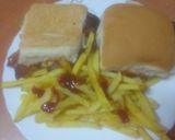 Foto del paso 7 de la receta: Hamburguesa de ternera con bacon y queso majorero con papas