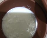 A picture of step 3 of Mishti Doi (mango flavoured).